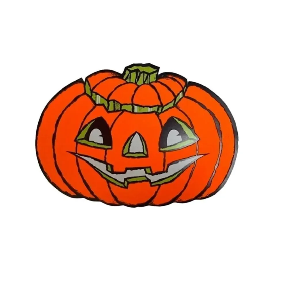 Vintage Midcentury Paper Jack O Lantern Pumpkin Halloween Decoration Eureka